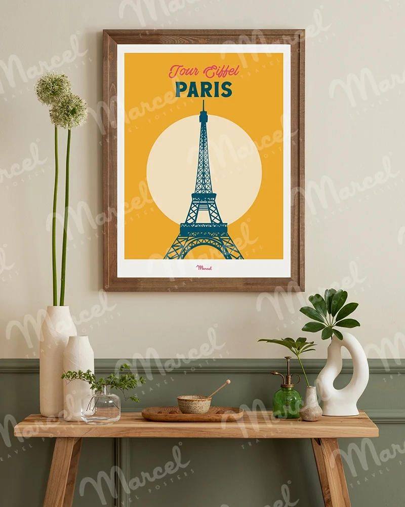 Affiche Travel Color PARIS "Tour Eiffel"