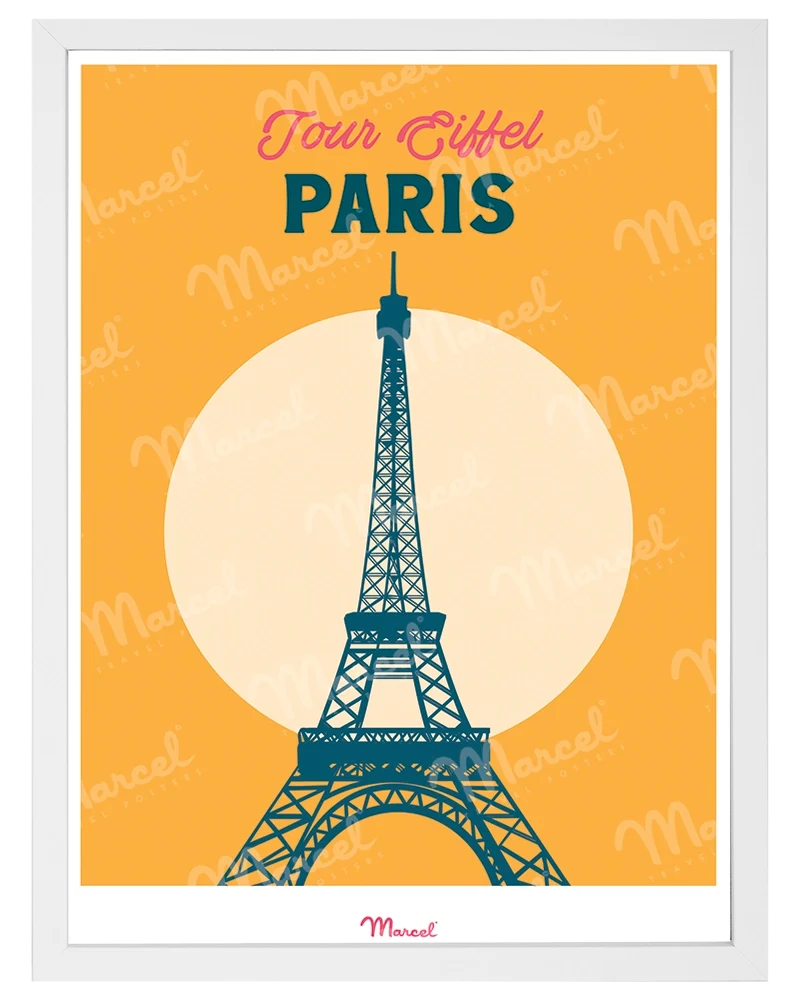 Affiche Travel Color PARIS "Tour Eiffel"