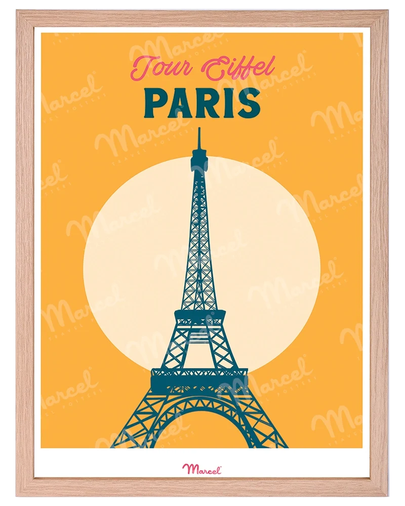 Affiche Travel Color PARIS "Tour Eiffel"