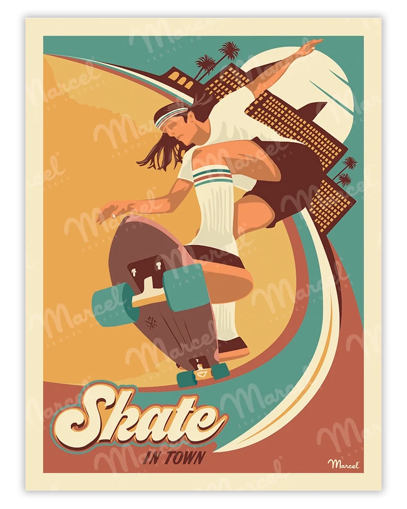 Affiche "Skate in Town"