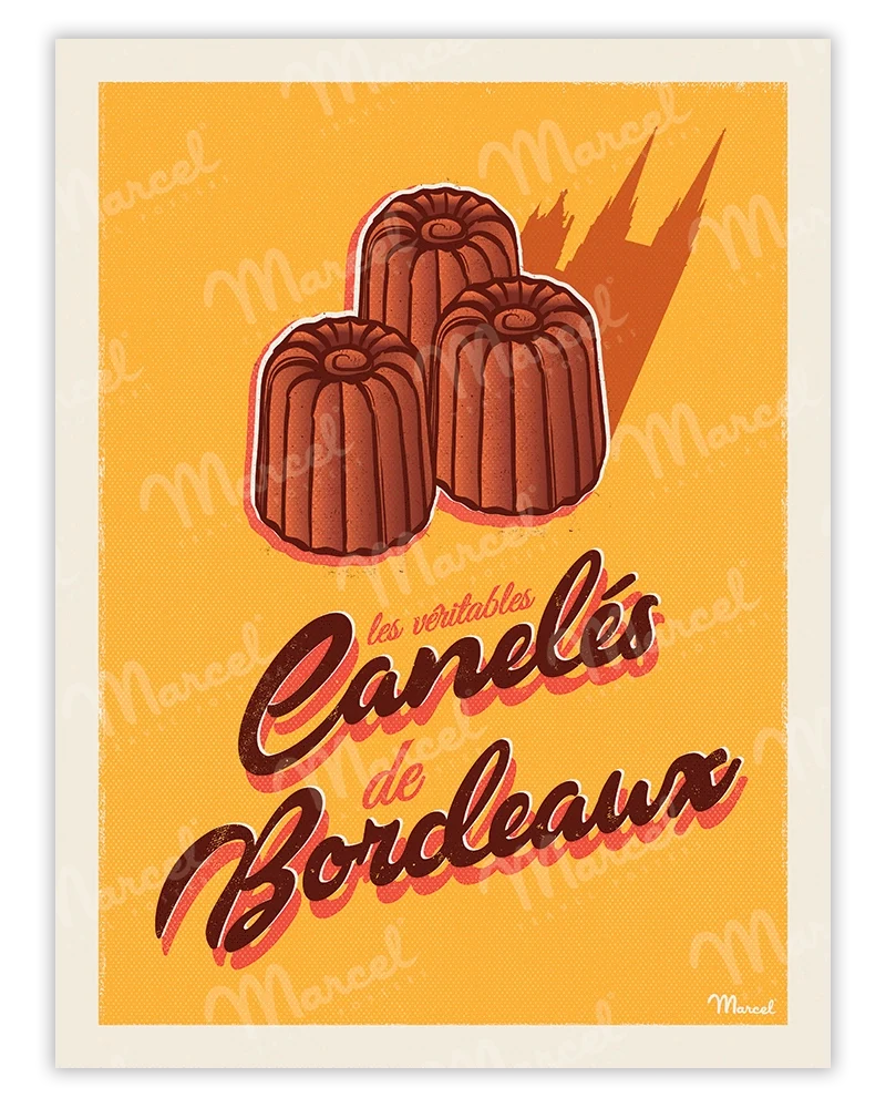 Affiche "Canelés de BORDEAUX"