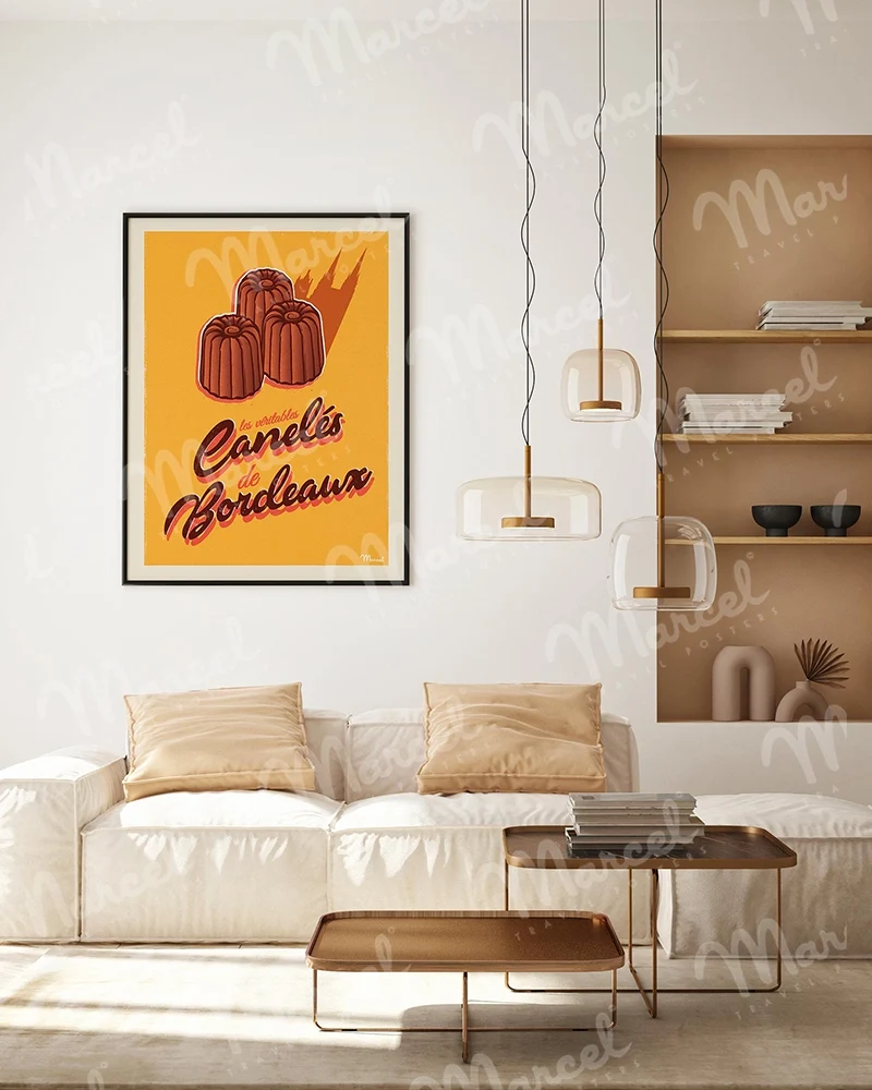 Affiche "Canelés de BORDEAUX"