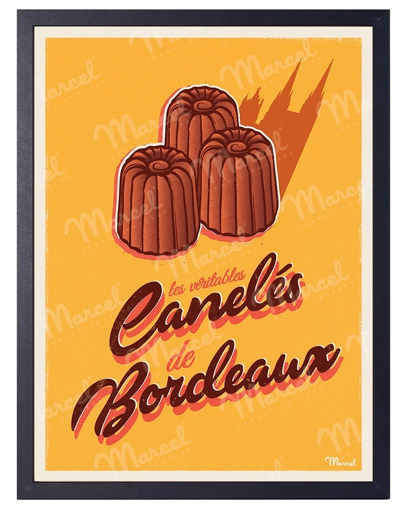 Affiche "Canelés de BORDEAUX"