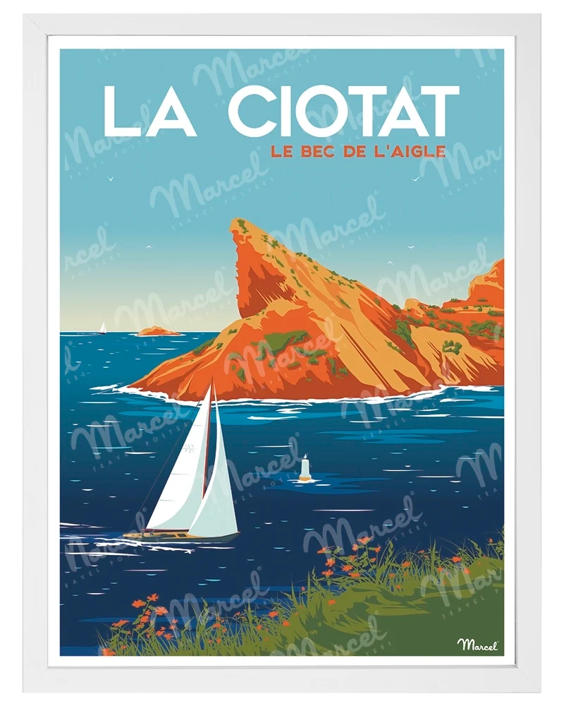 Affiche LA CIOTAT "Le Bec de l'Aigle"