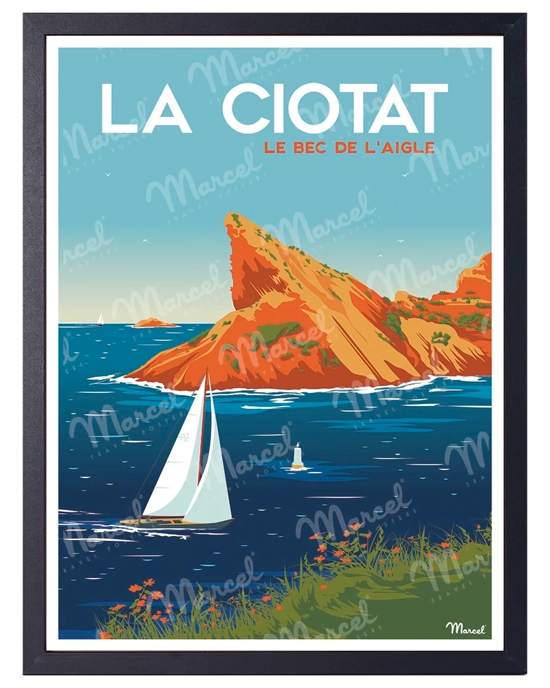Affiche LA CIOTAT "Le Bec de l'Aigle"