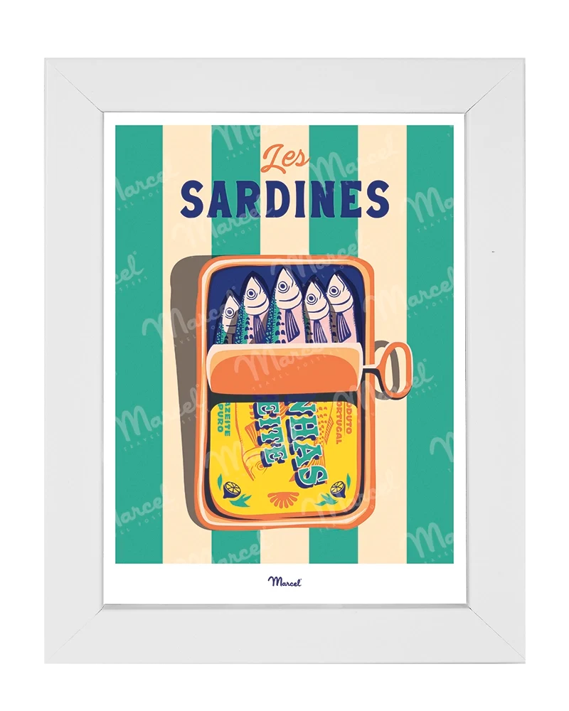 Carte postale Travel Color "Les Sardines"