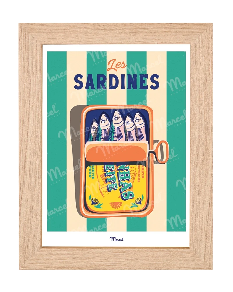 Carte postale Travel Color "Les Sardines"