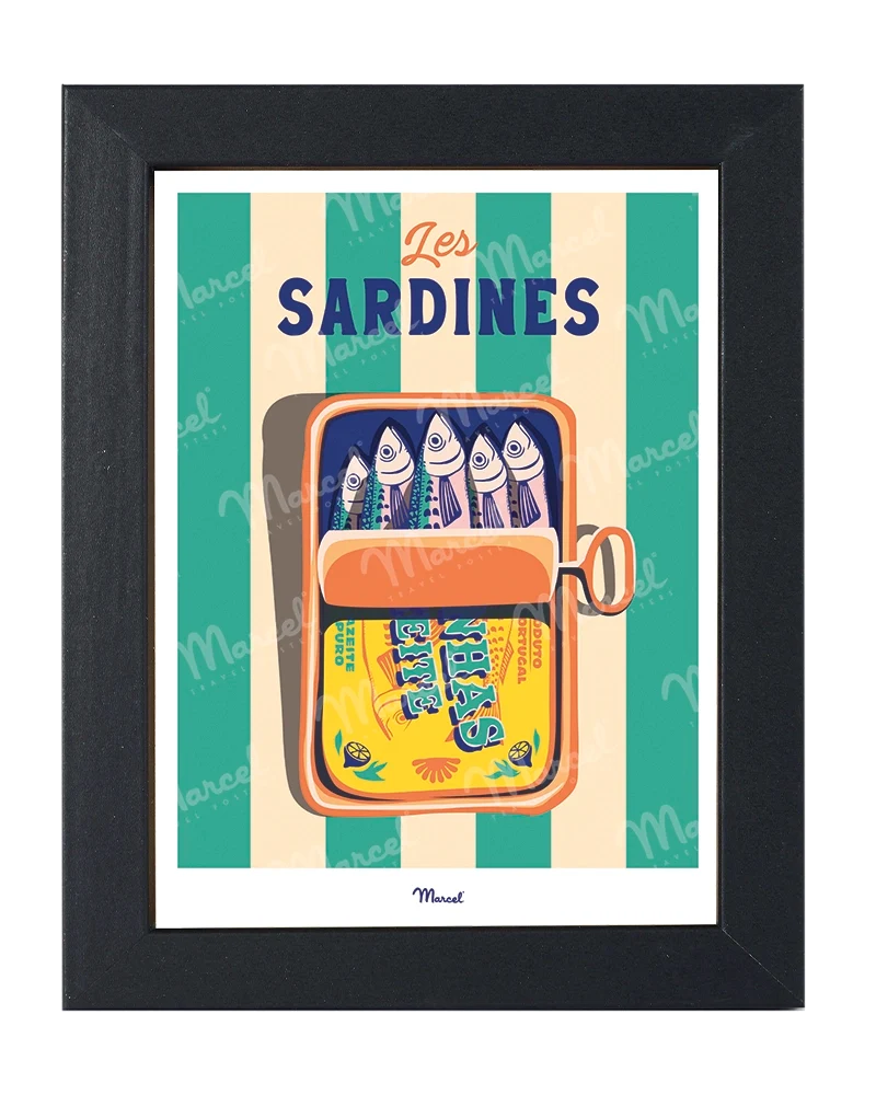 Carte postale Travel Color "Les Sardines"