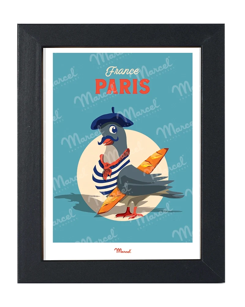 Carte postale Travel Color PARIS "Pigeon"