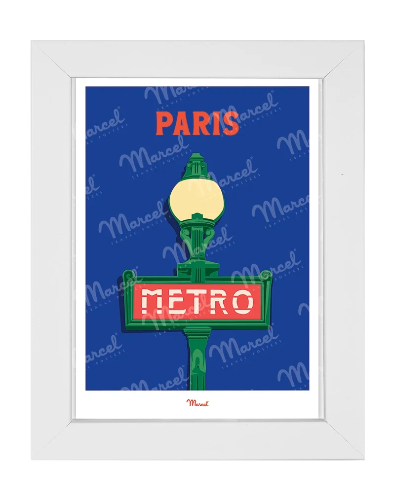 Carte postale Travel Color PARIS "Métro"