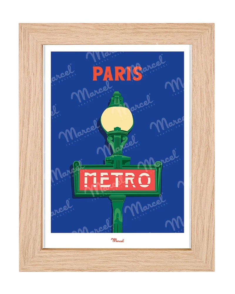 Carte postale Travel Color PARIS "Métro"
