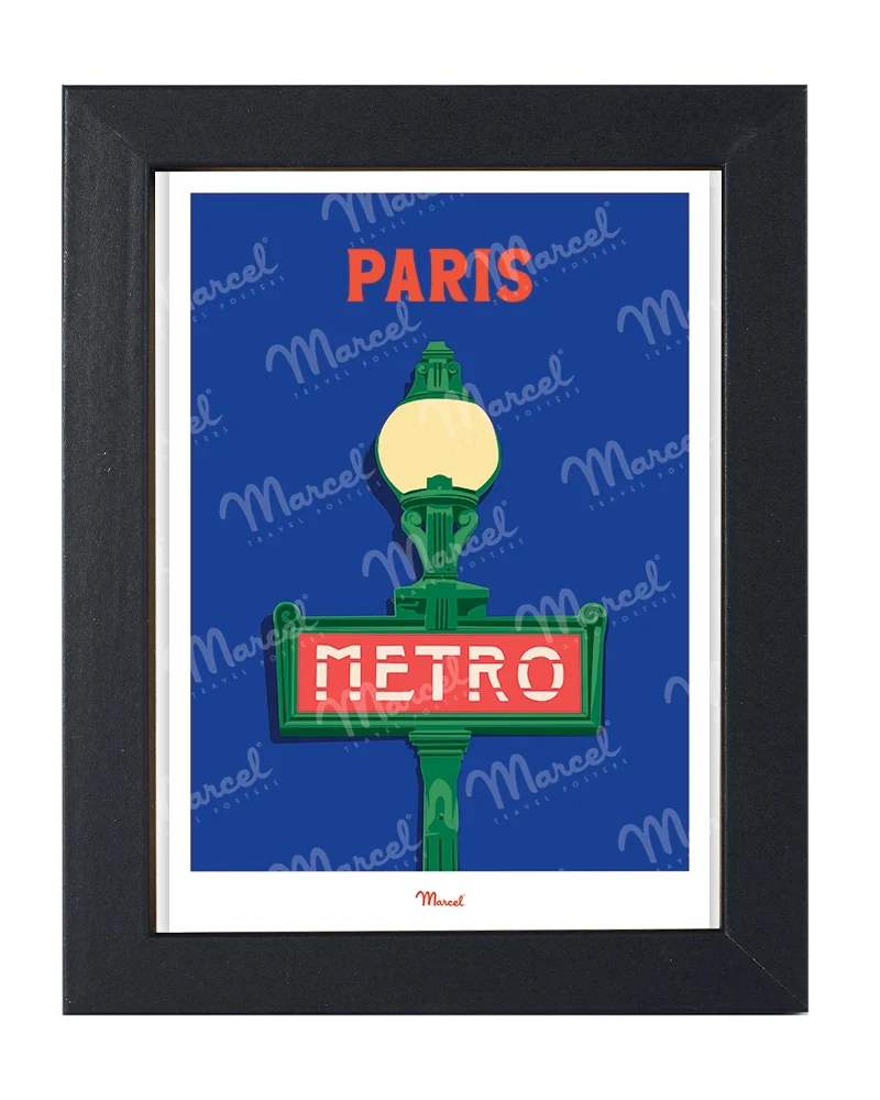 Carte postale Travel Color PARIS "Métro"