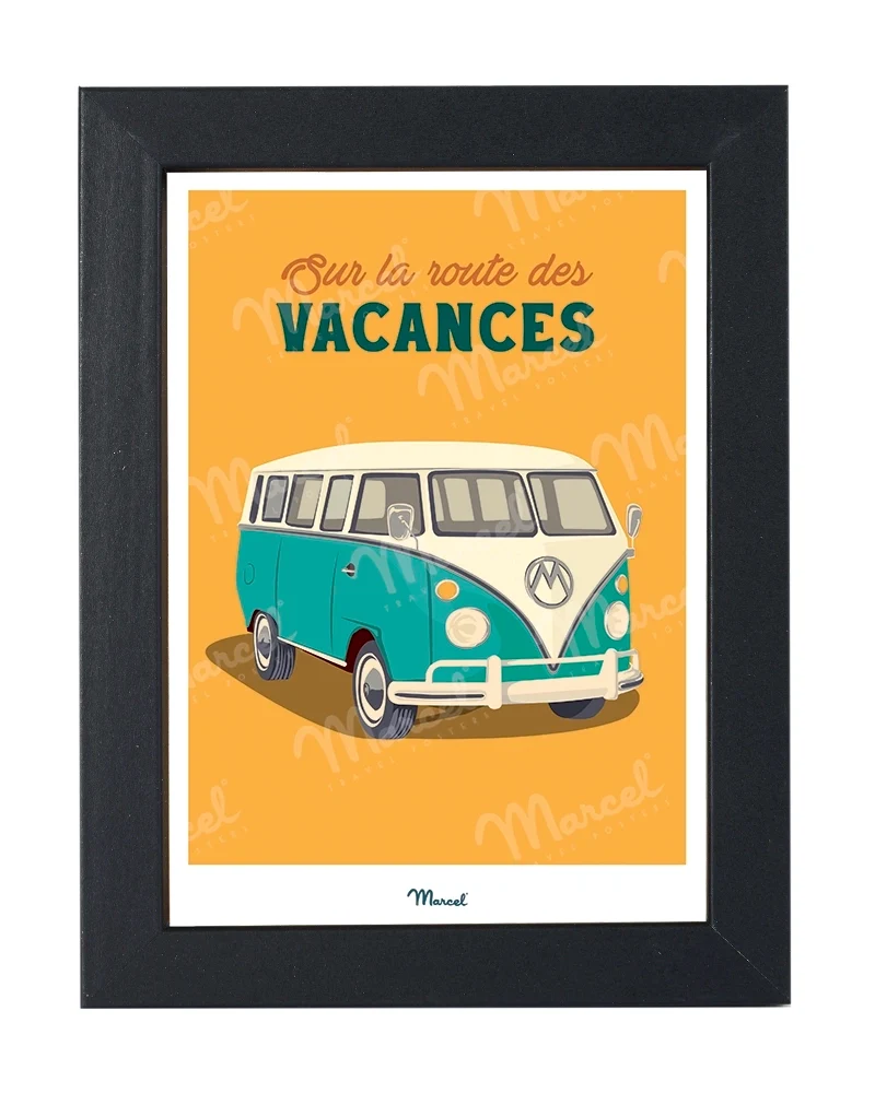 Carte postale Travel Color "Sur la route des vacances en Van"