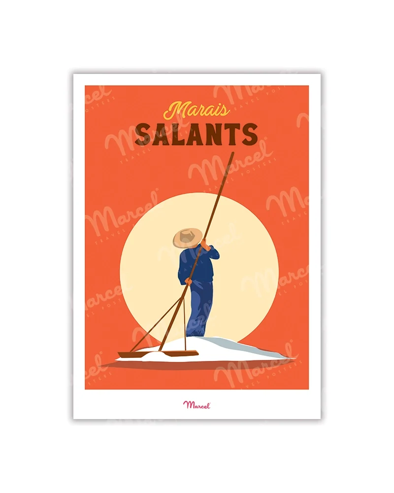 Carte postale Travel Color "Marais Salants"