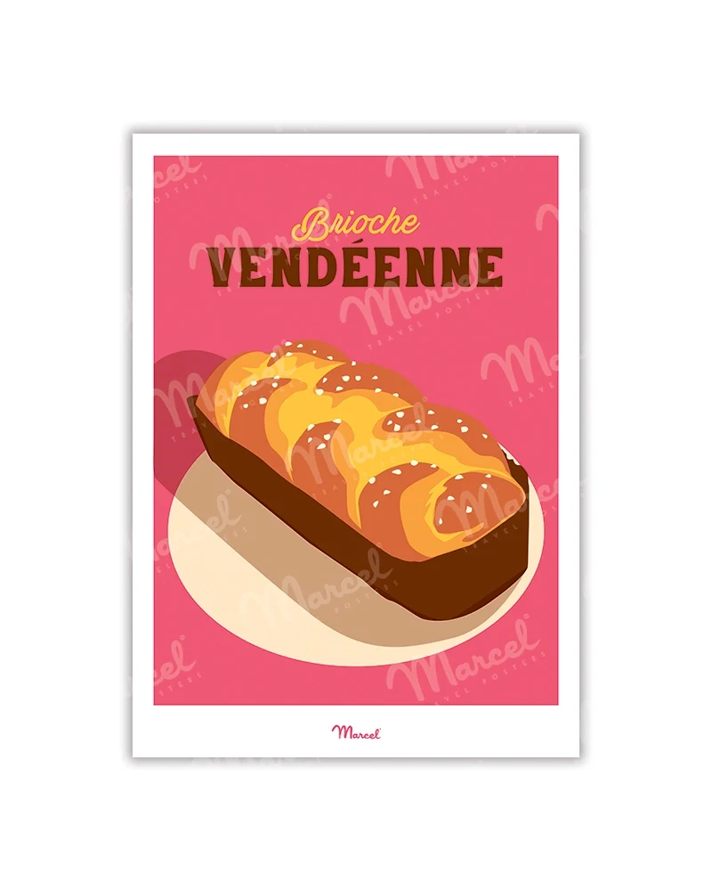 Carte postale Travel Color "Brioche Vendéenne"
