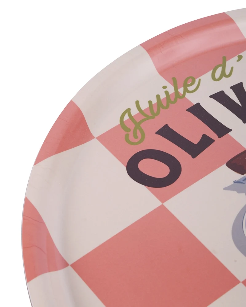 Plateau de Cuisine Rond TRAVEL COLOR "Huile d'Olive"