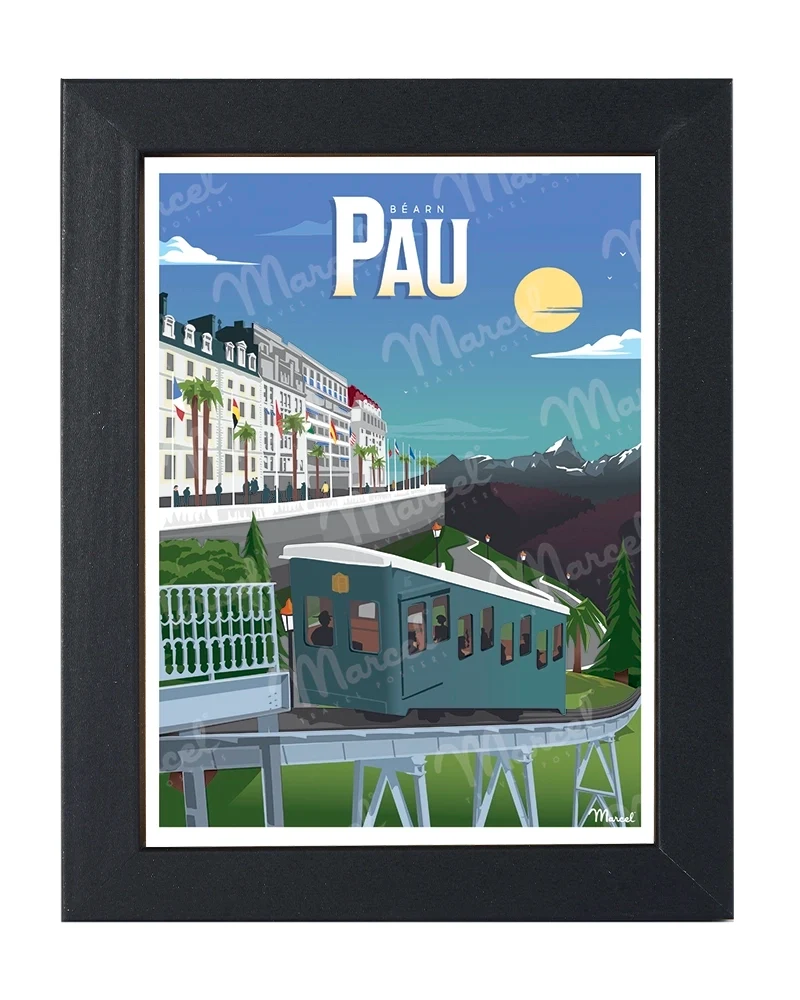 Carte Postale PAU "Le Funiculaire"