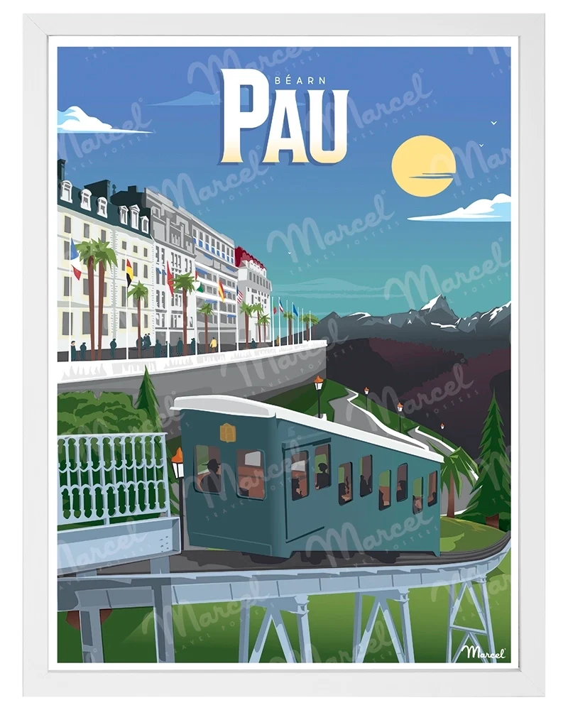 Affiche PAU "Le Funiculaire"