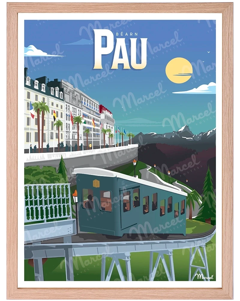 Affiche PAU "Le Funiculaire"