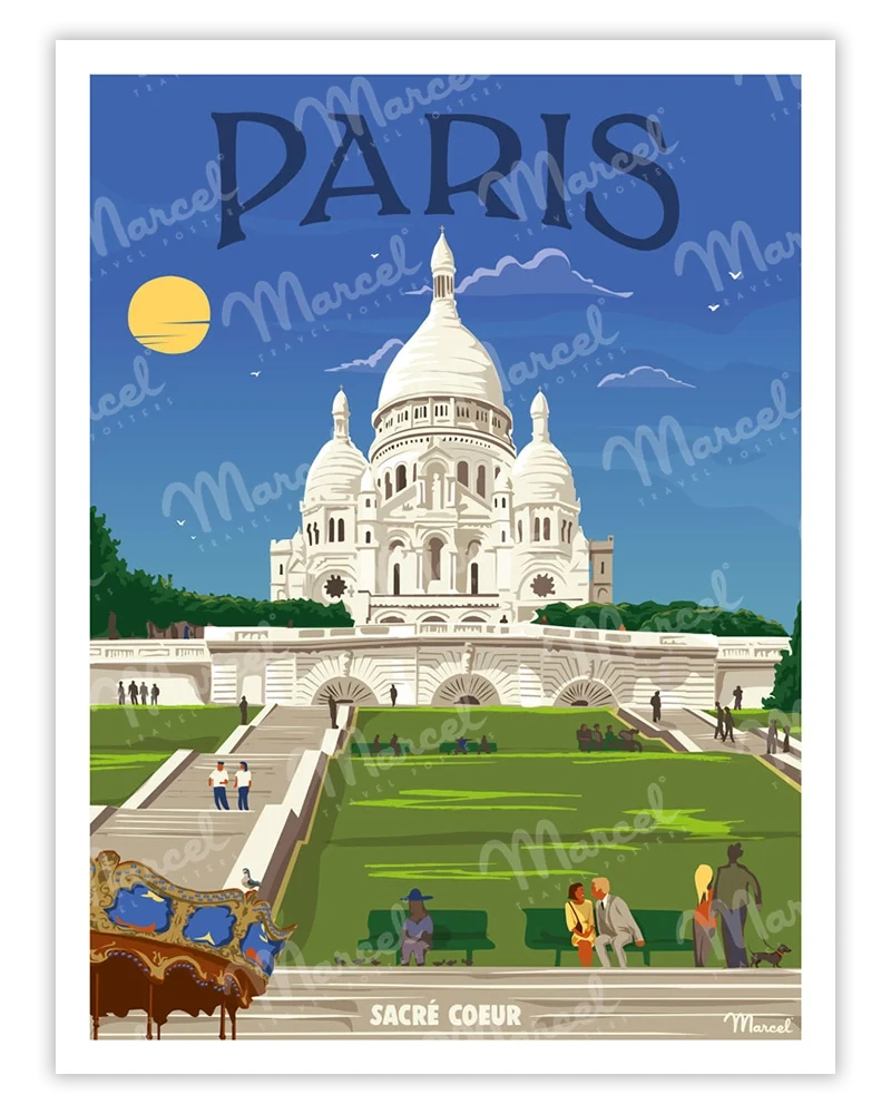 Affiche PARIS "Sacré-Cœur"