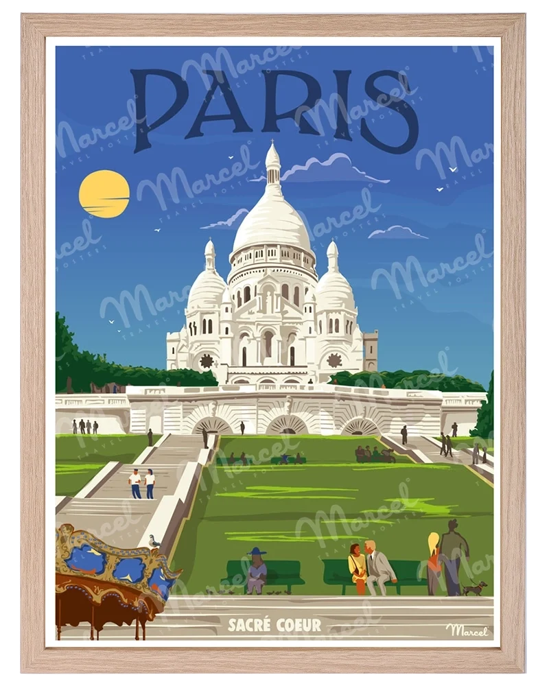 Affiche PARIS "Sacré-Cœur"