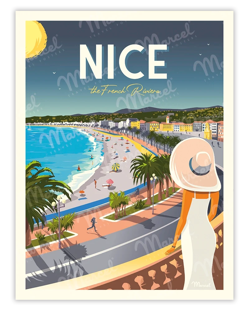 Affiche NICE "French Riviera"