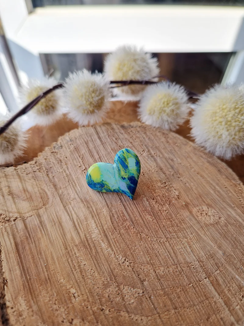 Pin's cœur "Méditerranée"