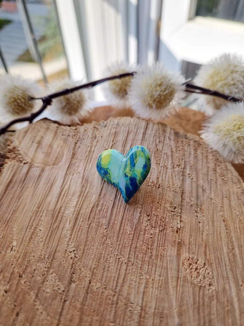 Pin's cœur "Méditerranée"