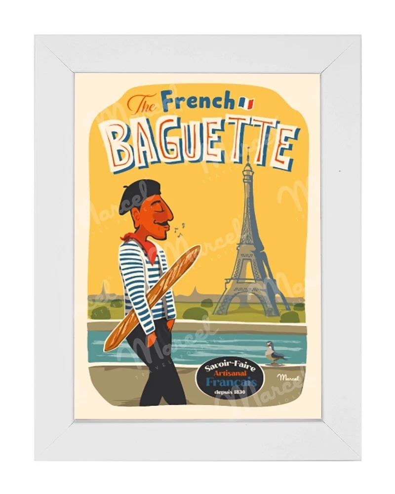 Carte Postale "The French Baguette"