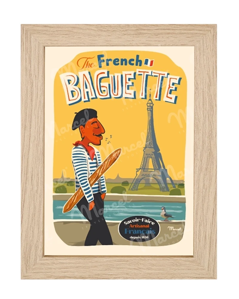 Carte Postale "The French Baguette"