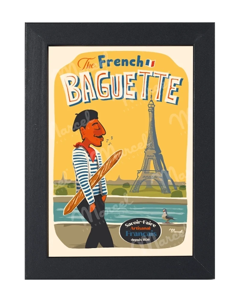Carte Postale "The French Baguette"