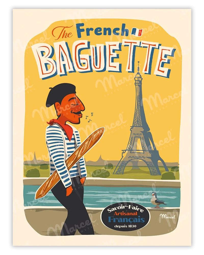 Affiche "The French Baguette"
