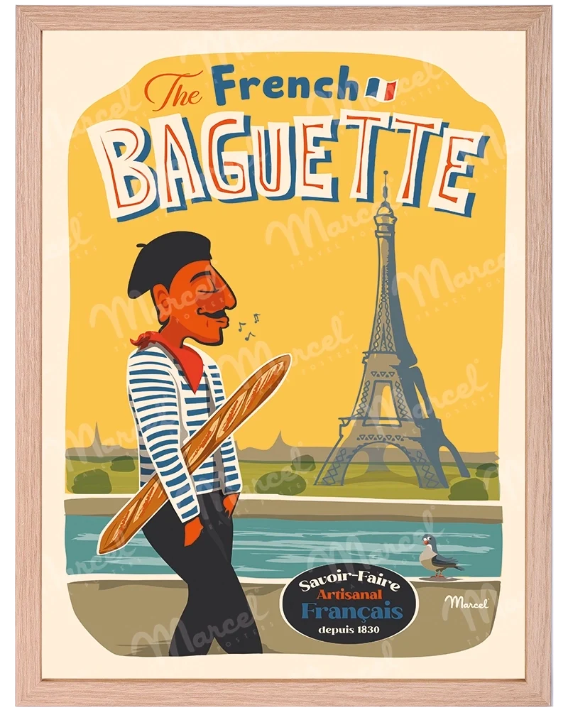 Affiche "The French Baguette"