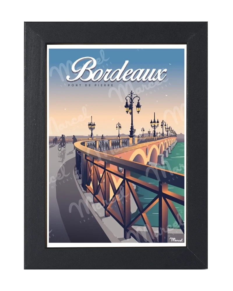 Carte Postale BORDEAUX "Pont de Pierre"