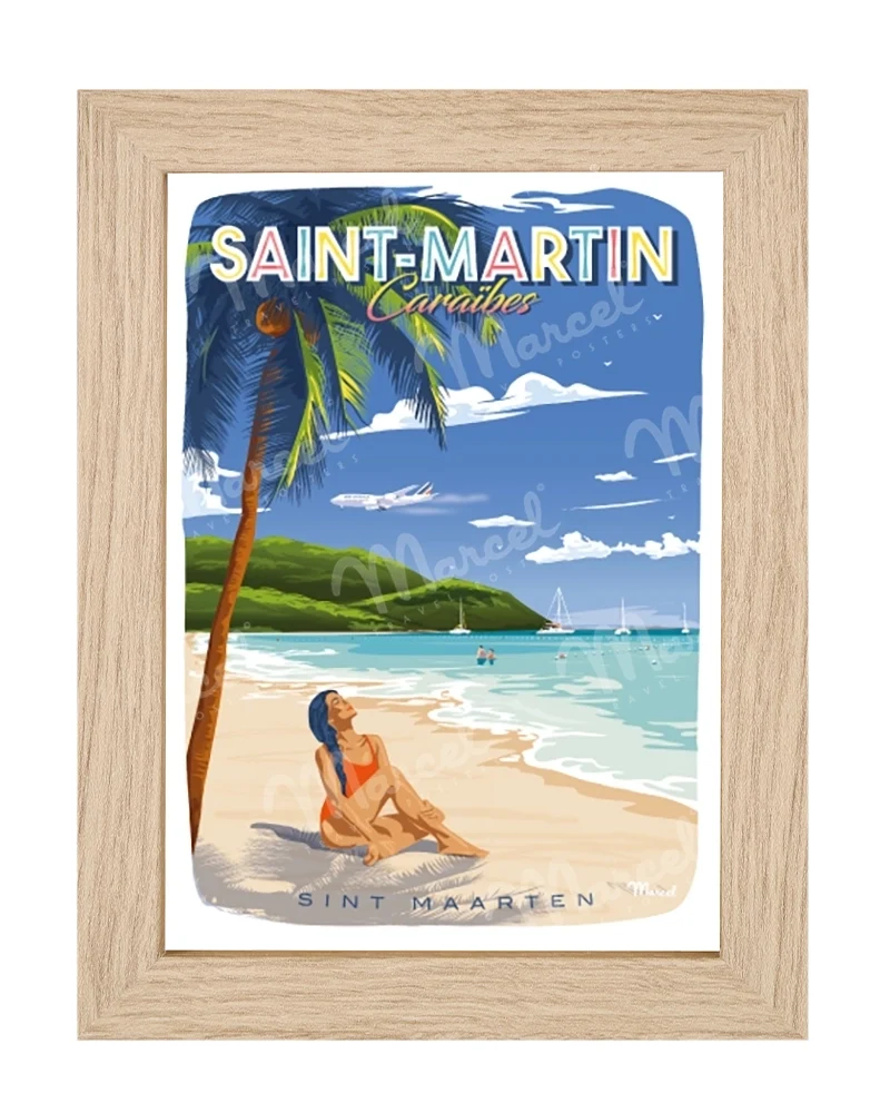 Carte Postale SAINT-MARTIN "Caraïbes"