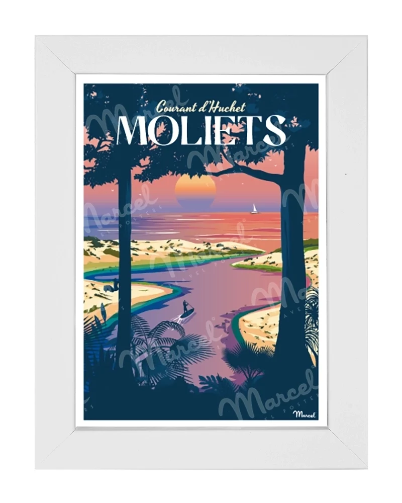 Carte Postale MOLIETS "Courant d'Huchet"