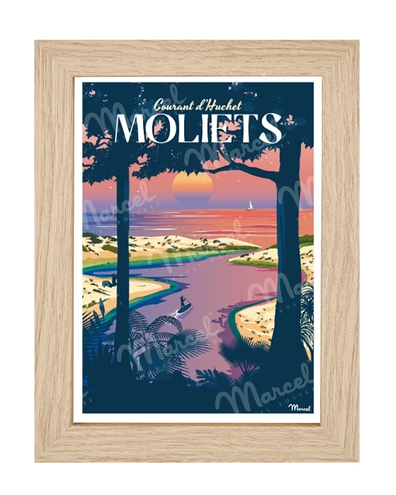 Carte Postale MOLIETS "Courant d'Huchet"