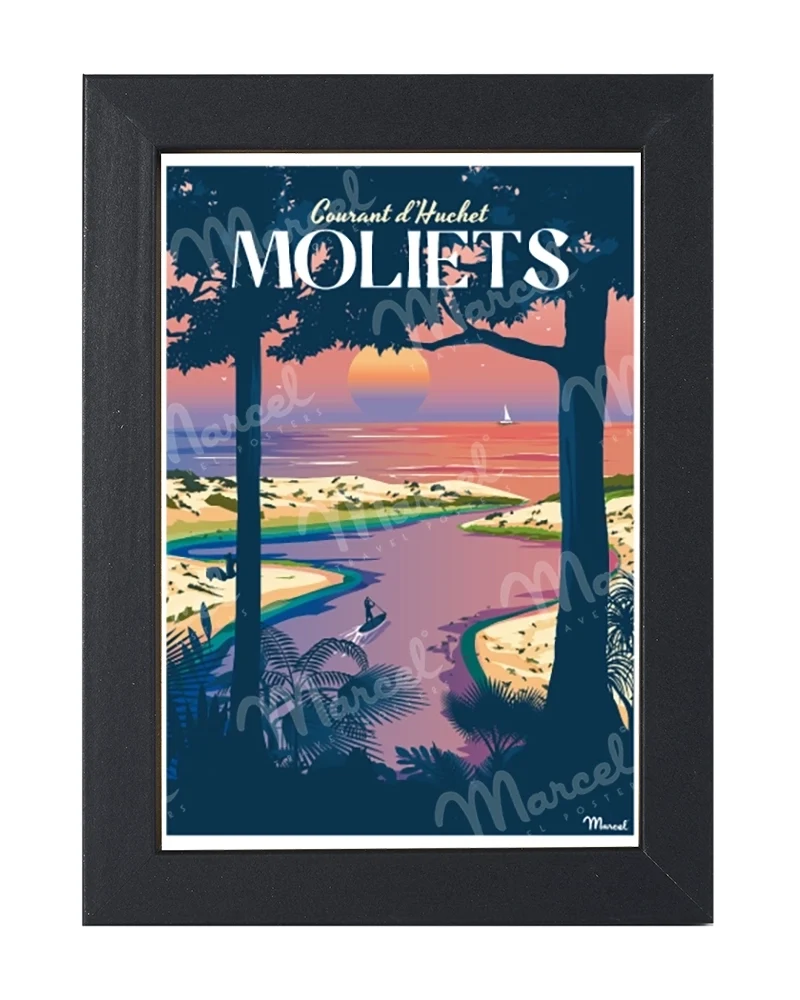 Carte Postale MOLIETS "Courant d'Huchet"