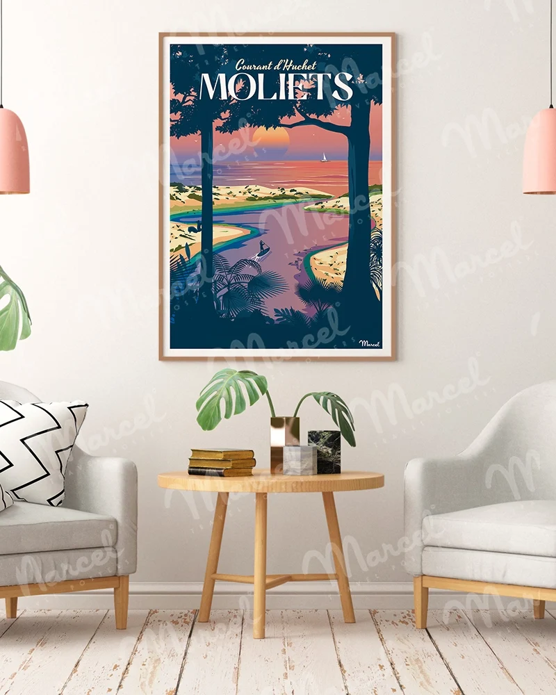 Affiche MOLIETS "Courant d'Huchet"