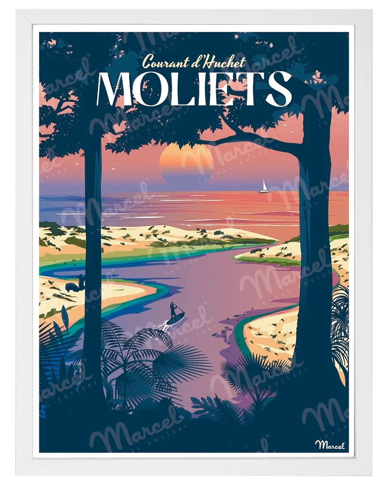 Affiche MOLIETS "Courant d'Huchet"