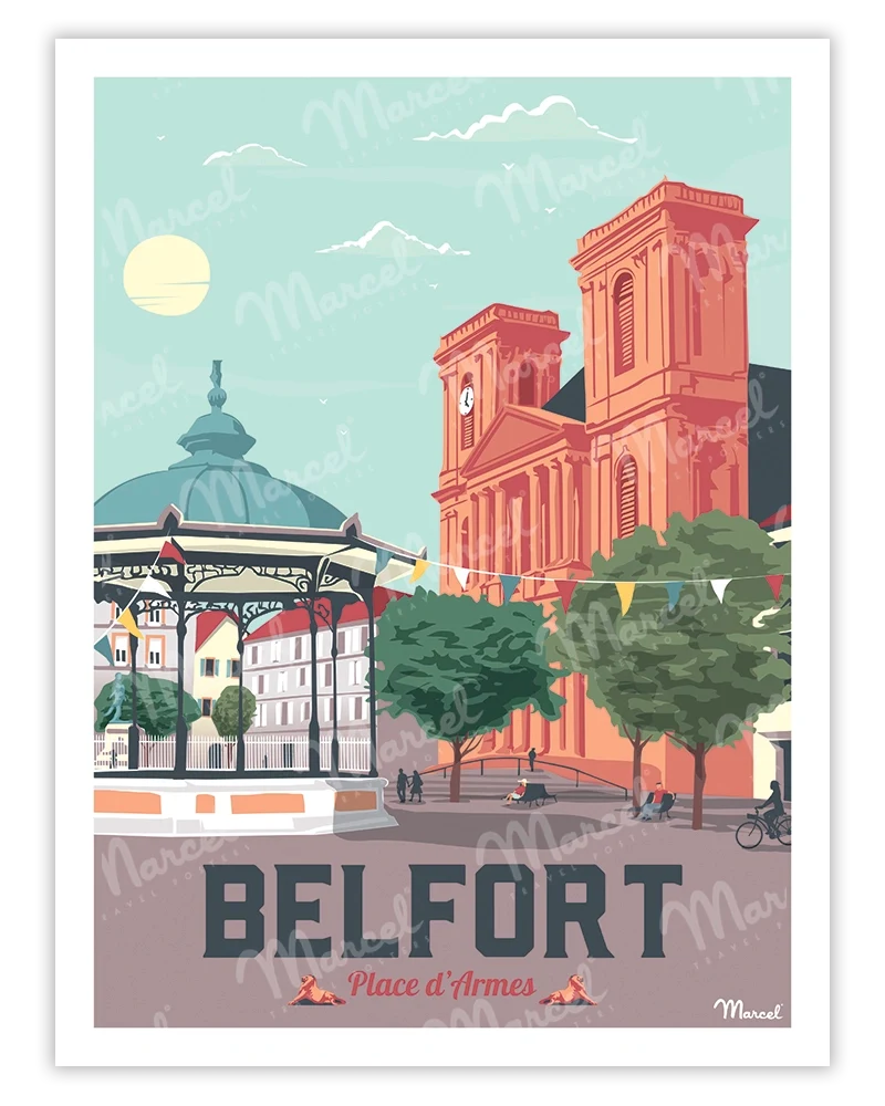 Affiche BELFORT "Place d'Armes"