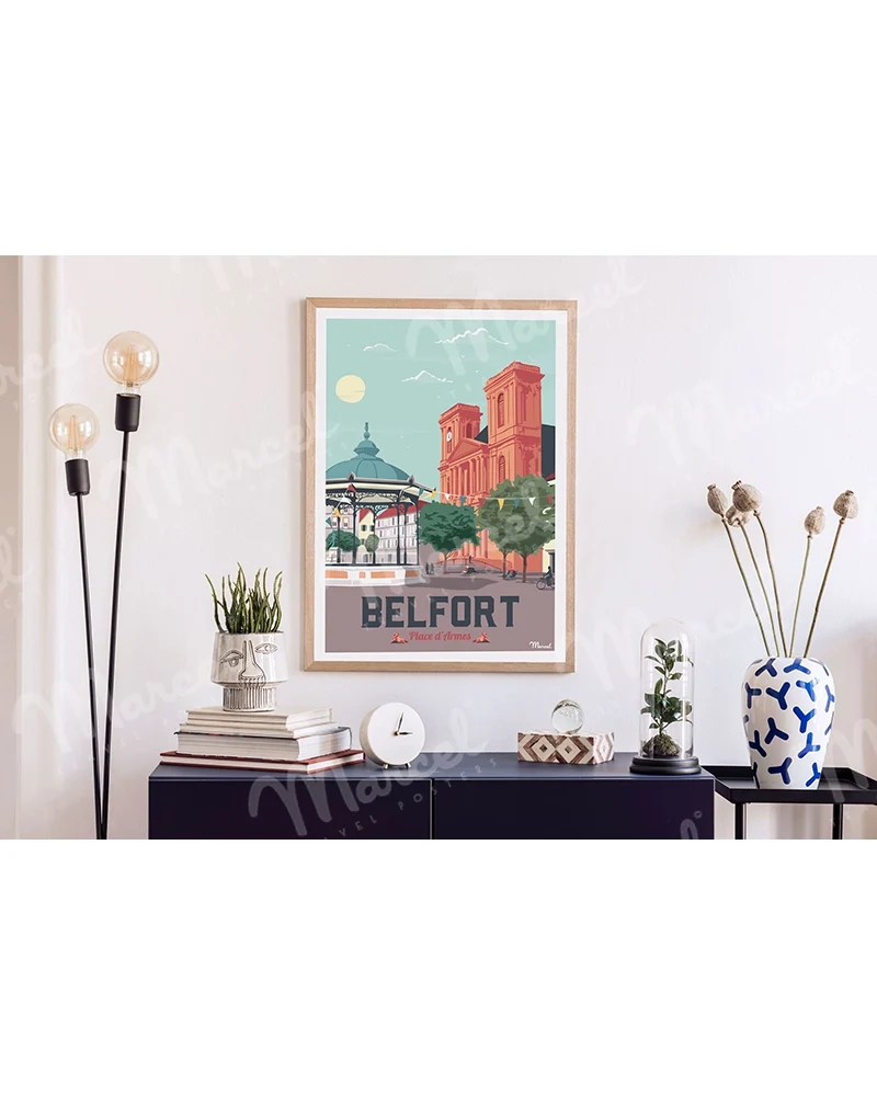 Affiche BELFORT "Place d'Armes"
