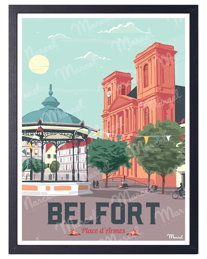 Affiche BELFORT "Place d'Armes"