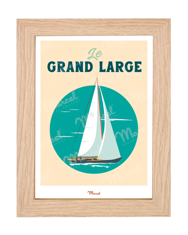 Carte postale Travel Color "Le Grand Large en bateau à voile"