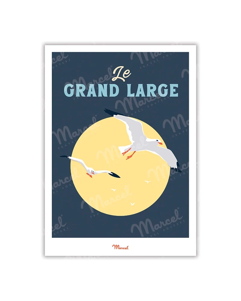 Carte postale Travel Color "Le Grand Large Mouette"