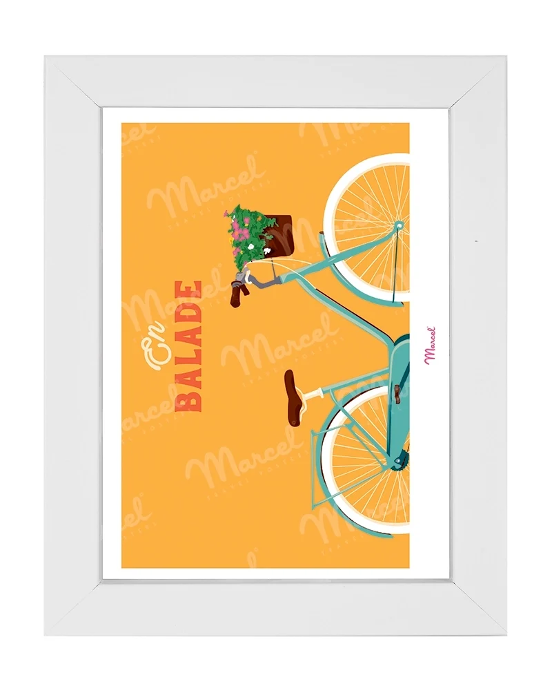 Carte postale Travel Color "Balade en vélo"