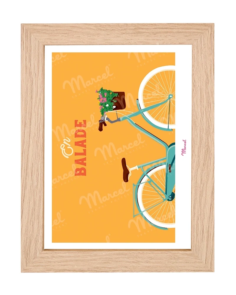 Carte postale Travel Color "Balade en vélo"