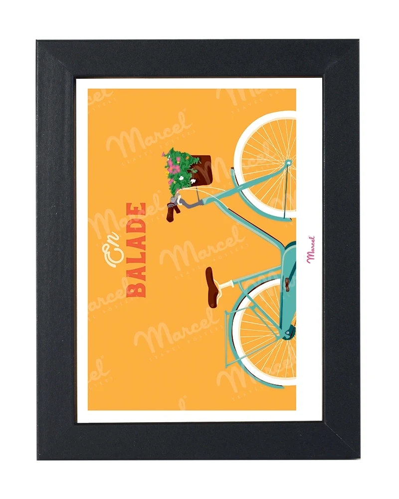 Carte postale Travel Color "Balade en vélo"