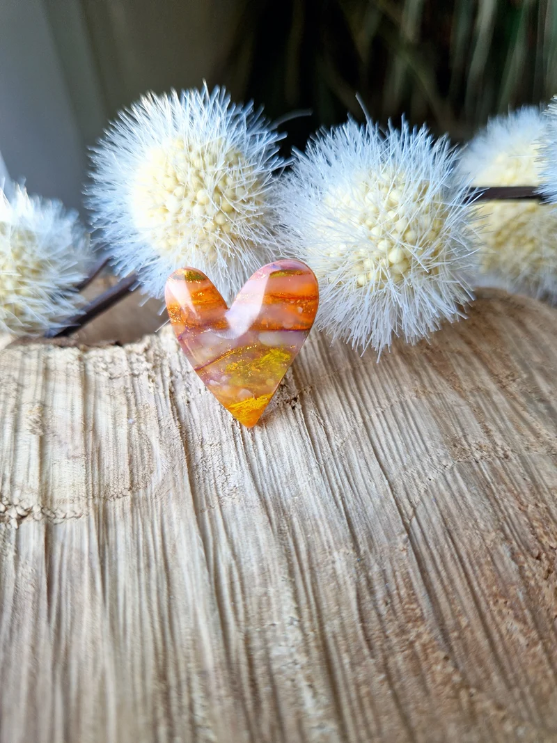 Pin's cœur Couleurs d'automne.