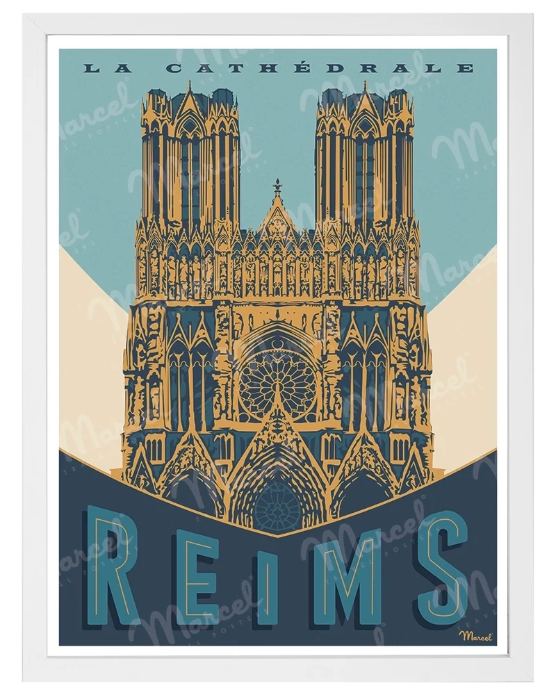 Affiche REIMS "La Cathédrale"